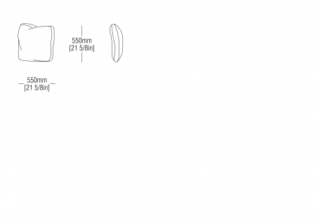 Cuscino strutturale L.550 x P.550 mm